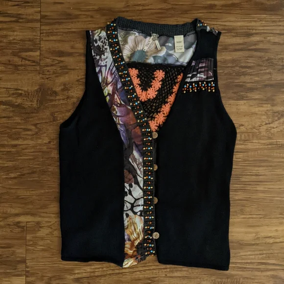 Gimmicks by BKE Black Boho Vest - Picture 7 of 15